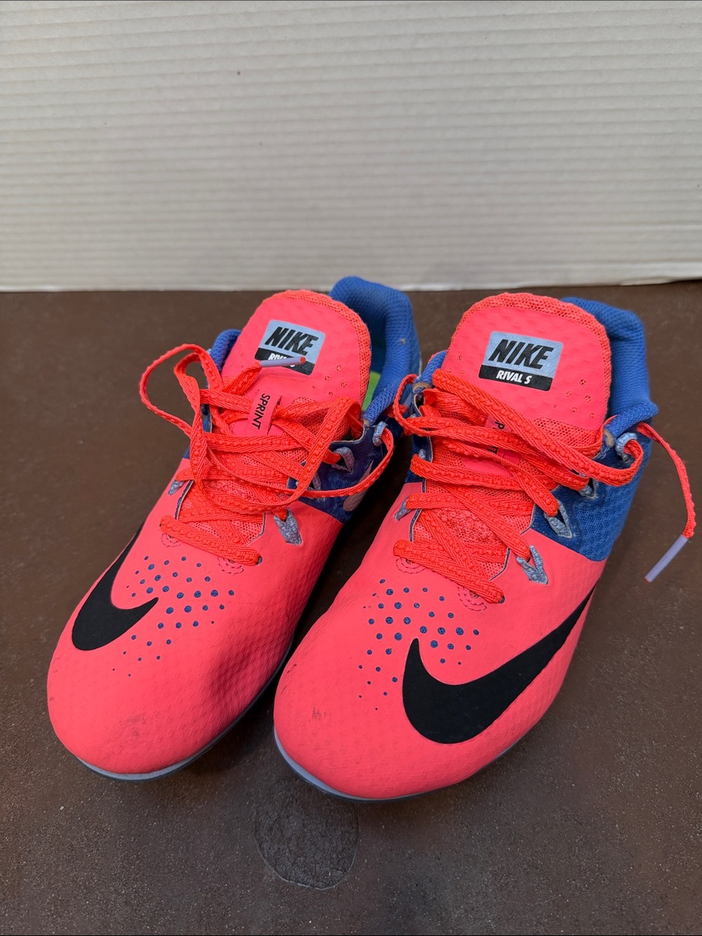 Nike Rival S Sprint track running shoes with track spikes. Women 7.5